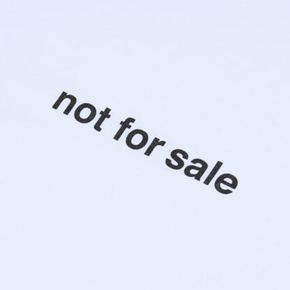 LIXTICK "NOT FOR SALE" T-SHIRT