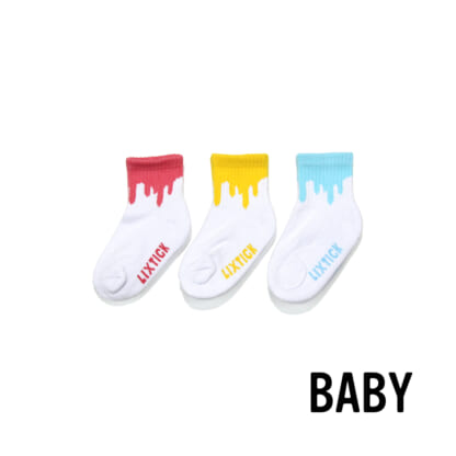 LIXTICK DRIP SOCKS 3PACK (子供用)