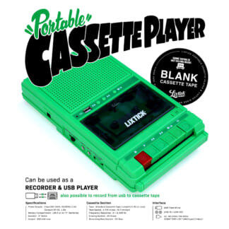 LIXTICK PORTABLE CASSETTE PLAYER ('25)