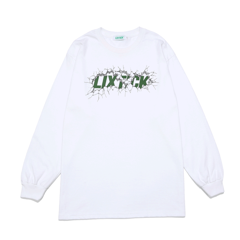 LIXTICK "CRACKWALL LOGO" Long Sleeve Tee