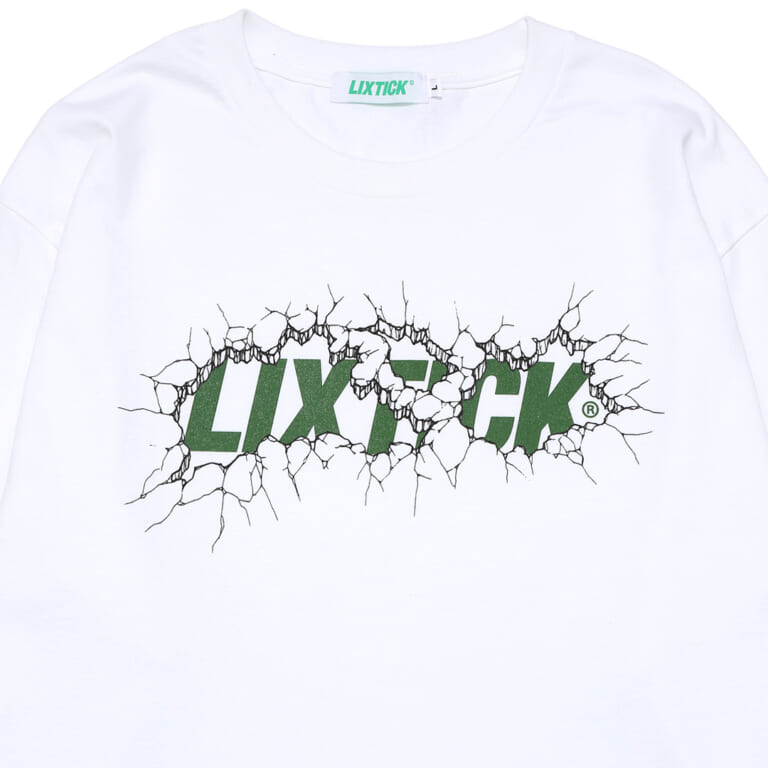 LIXTICK "CRACKWALL LOGO" Long Sleeve Tee