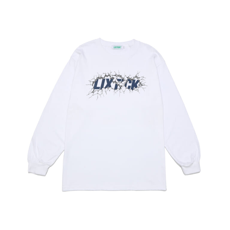 LIXTICK "CRACKWALL LOGO" Long Sleeve Tee