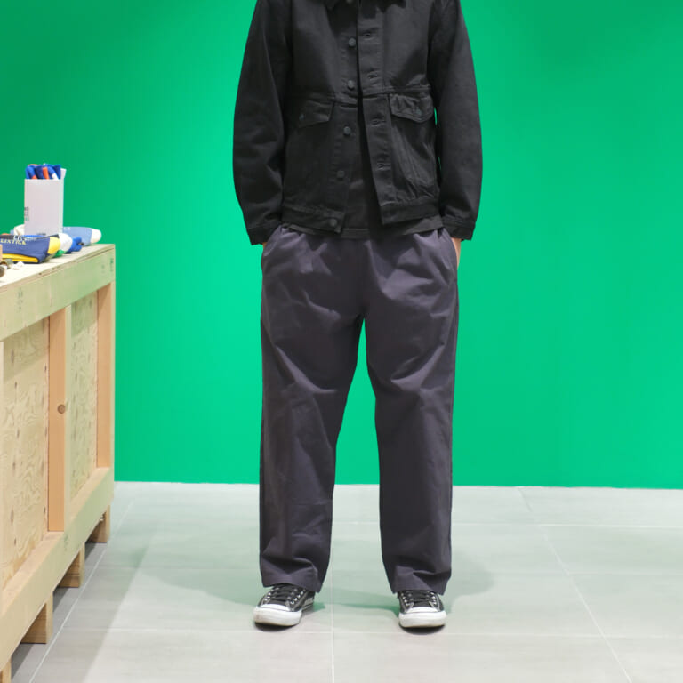 LIXTICK ALLDAY PANTS / CHARCOAL BLUE (One Wash)